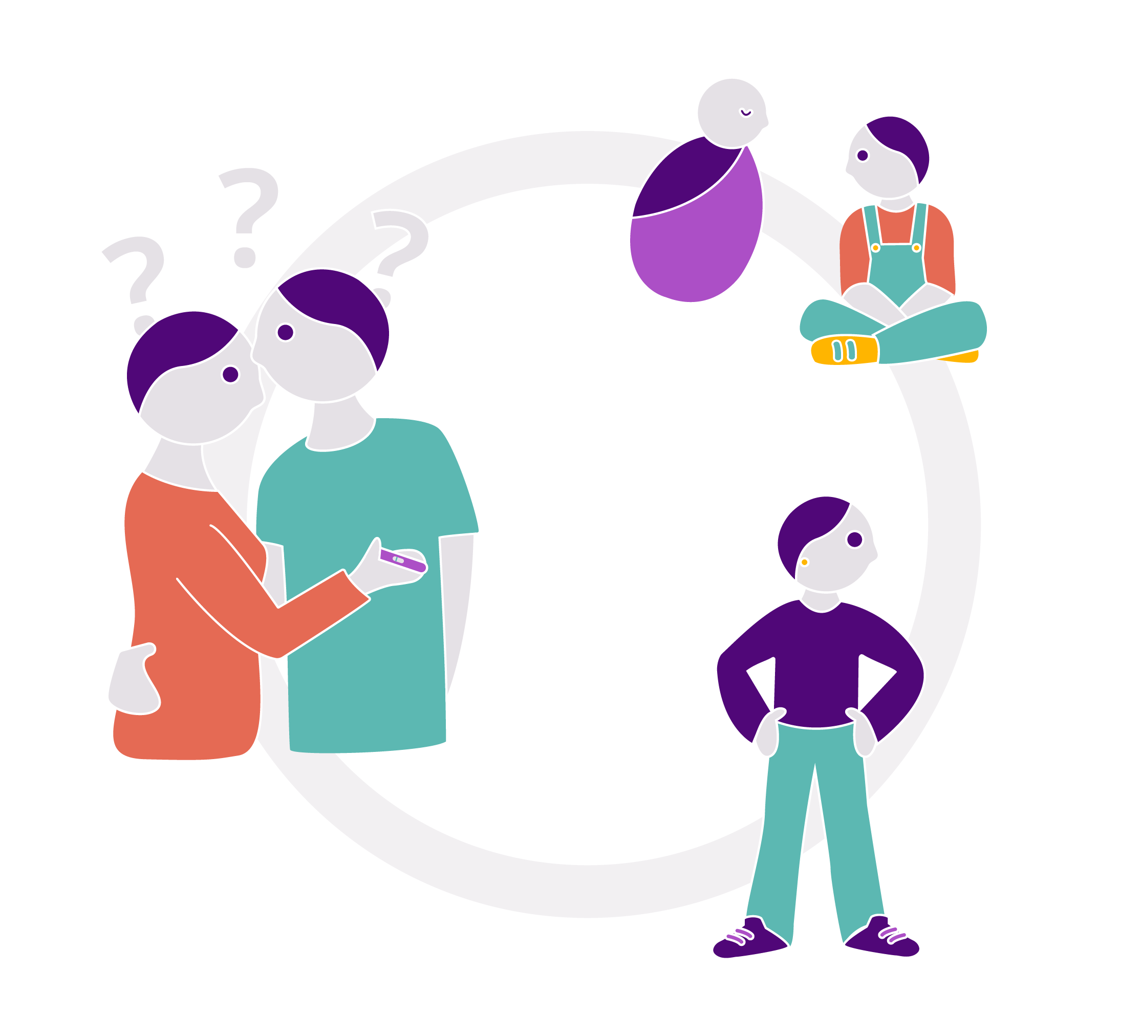 life cycles circle icons