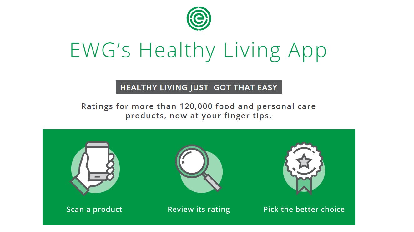 EWG Healthy Living App Download page